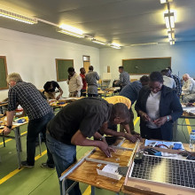 Schulung zu Solaranlagen im Berufsbildungszentrum Windhoeks